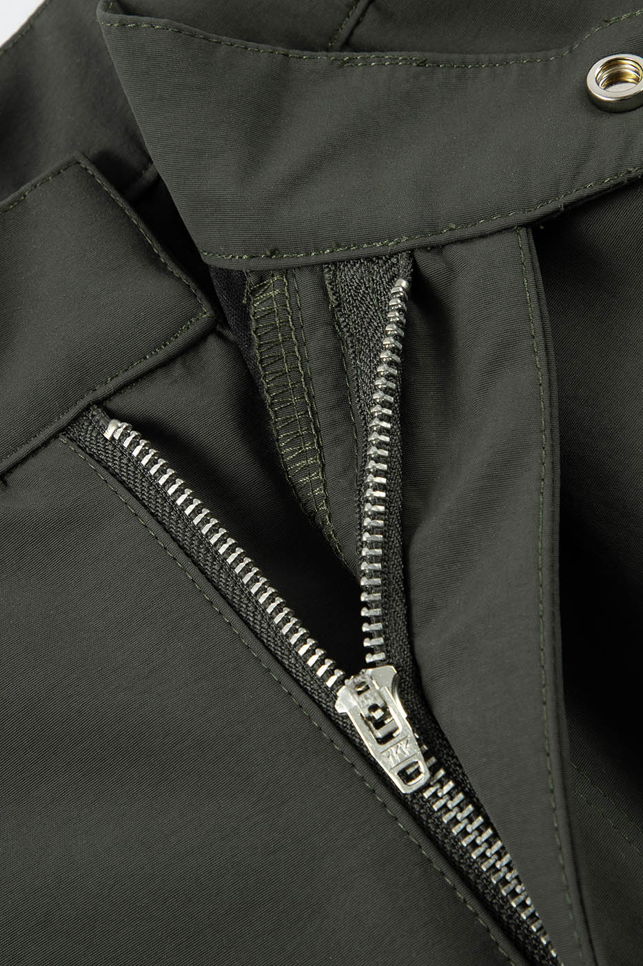 F2CE Deconstructed Crinkled Zipper Pants