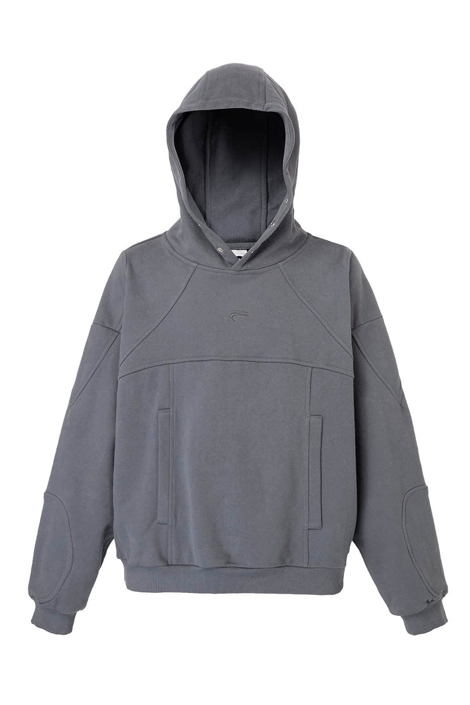 F2CE Deconstructed Spliced Buttoned Hoodie