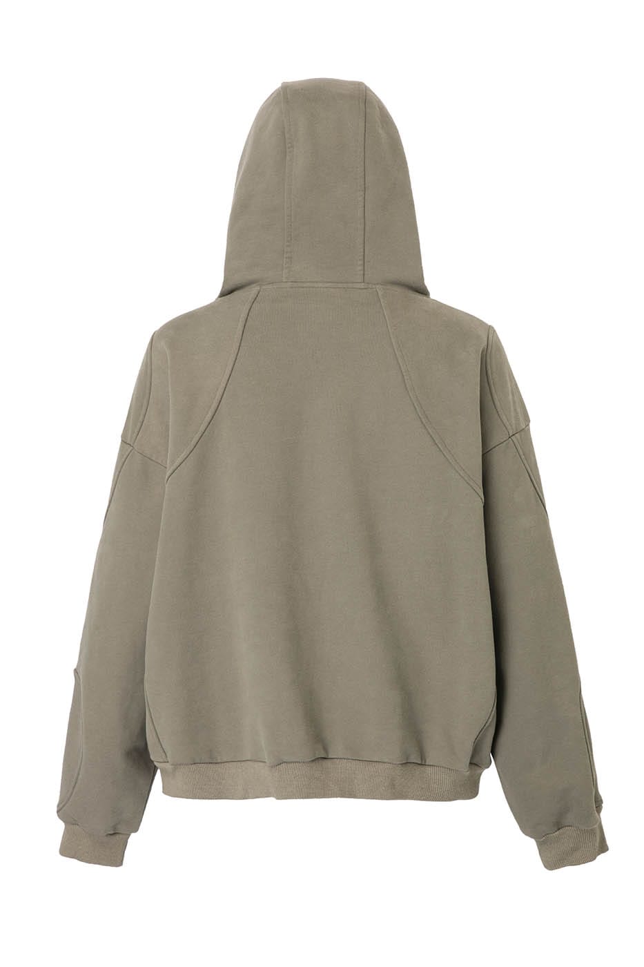 F2CE Deconstructed Spliced Buttoned Hoodie