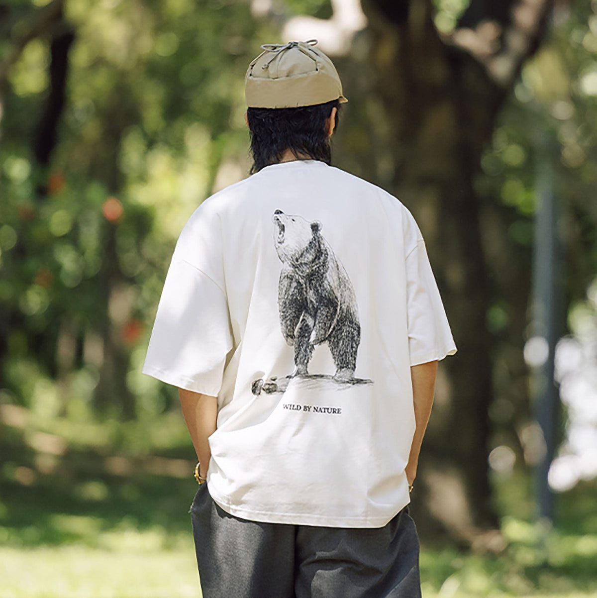 BANANA CLUB Wild Animal Graphic Sorona Oversized T-Shirt