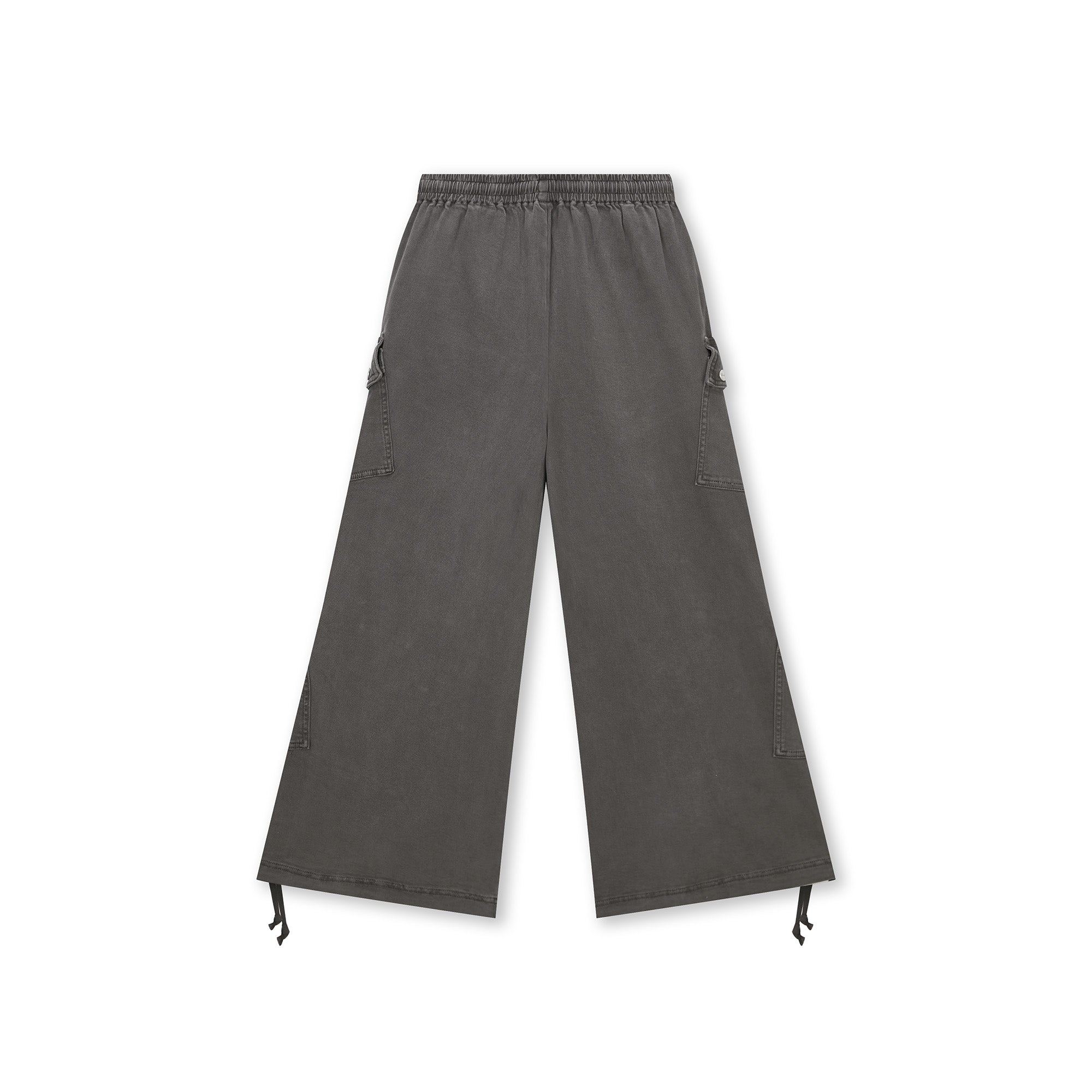 BONELESS Star Patchwork Drawstring Wide-Leg Cargo Pants