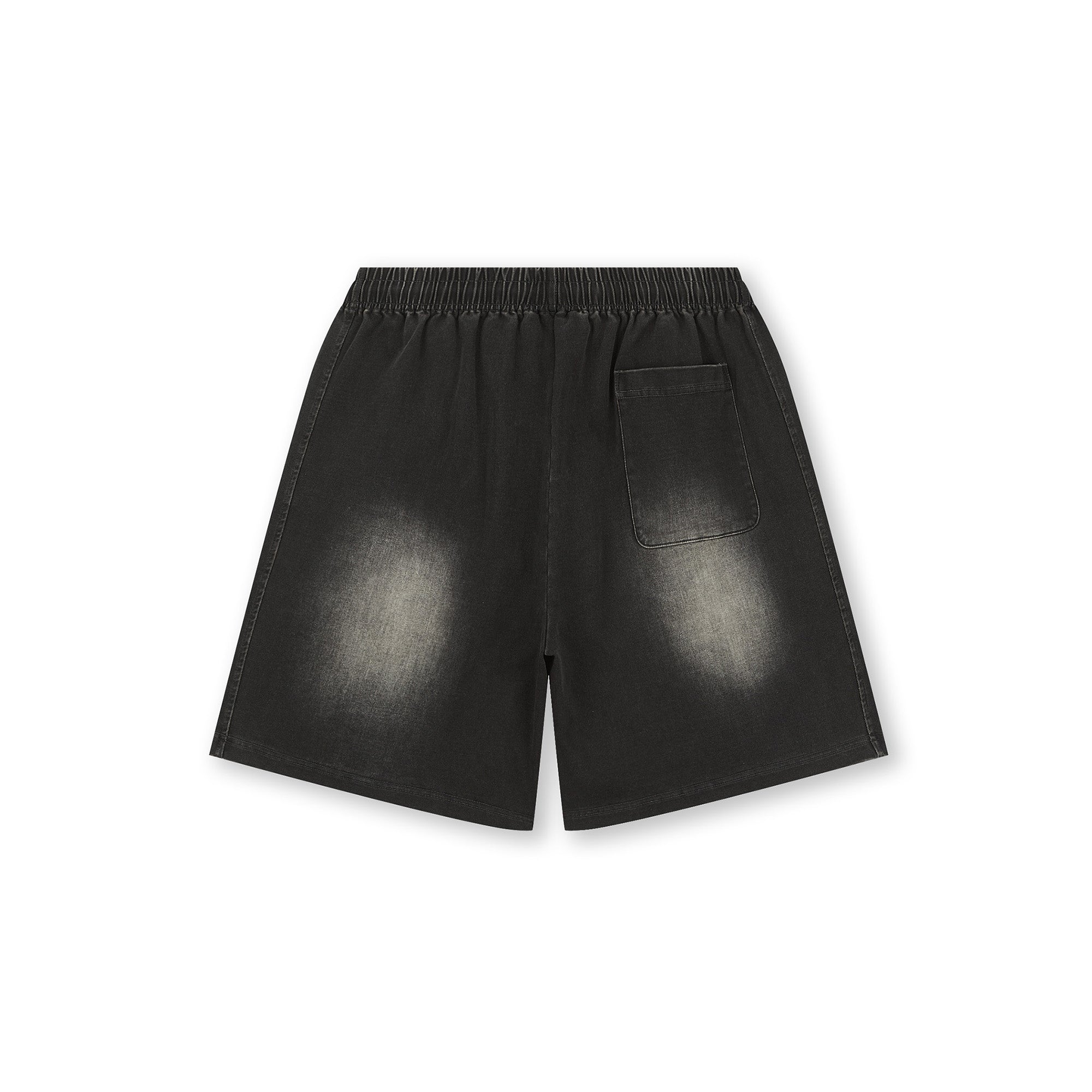 BONELESS Washed Embroidered LOGO Drawstring Shorts