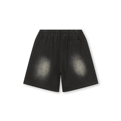 BONELESS Washed Embroidered LOGO Drawstring Shorts