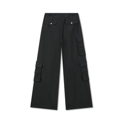 BONELESS Lace-Up Multi-Pocket Drawstring Parachute Pants