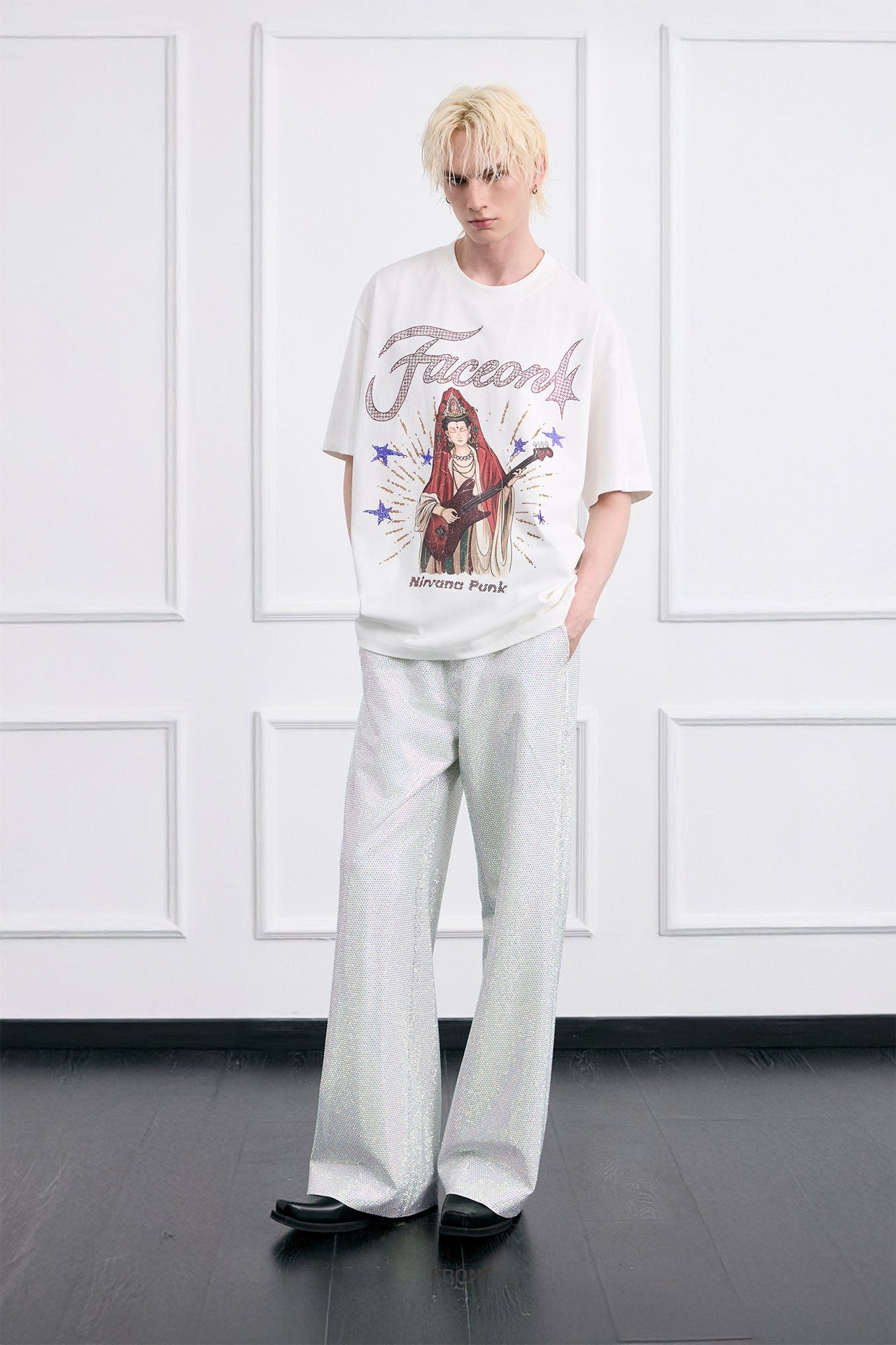 FACEONLAB Rock Bodhisattva Oversized T-Shirt