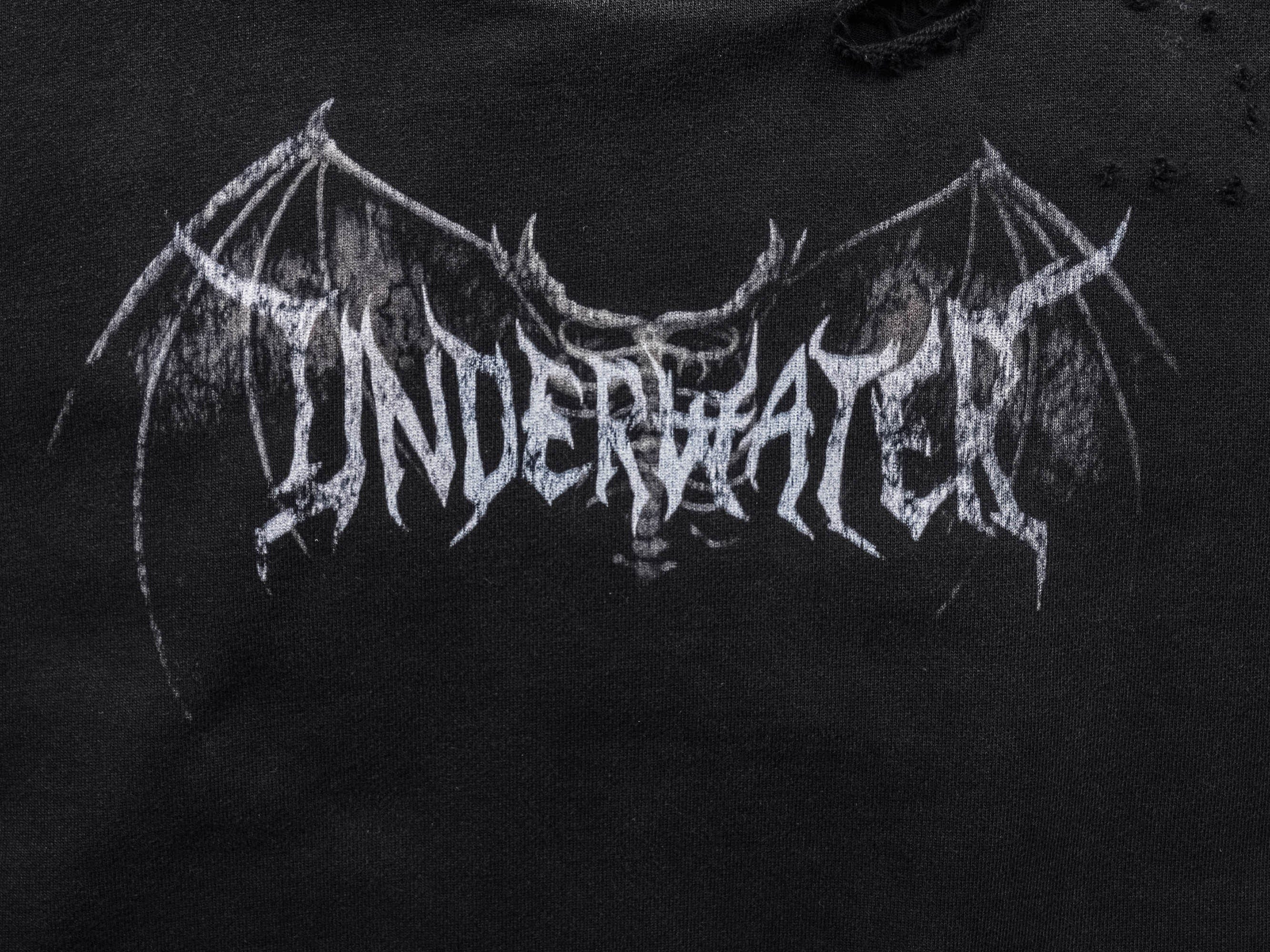 UNDERWATER Hellbound Wing Distressed Elevated Hoodie