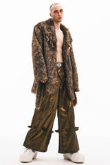 EMBRYO Faux Fur Bone Coat