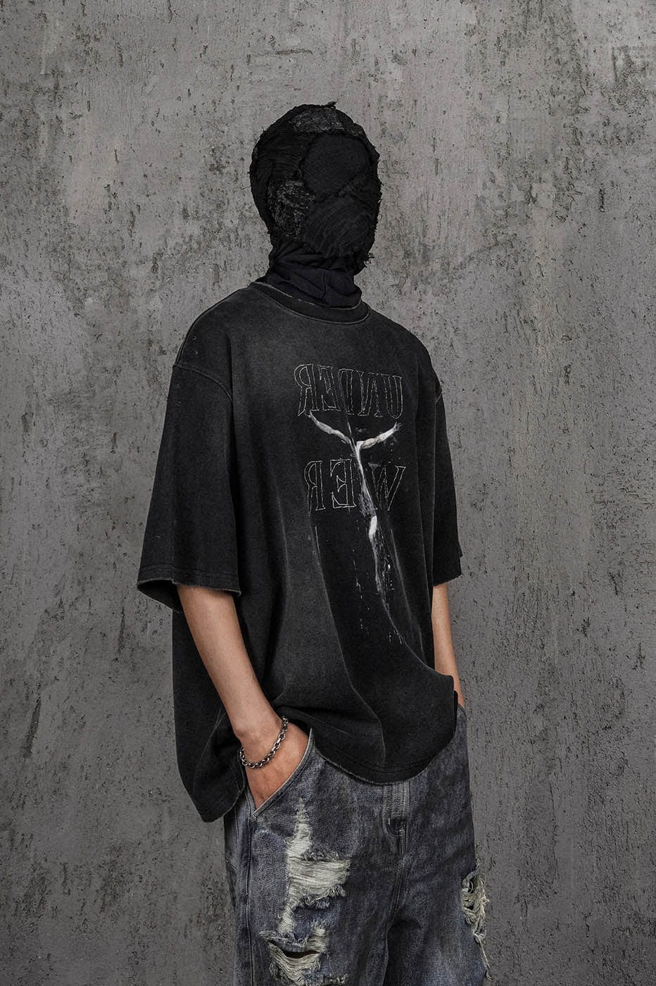 UNDERWATER Distressed Jesus T-Shirt
