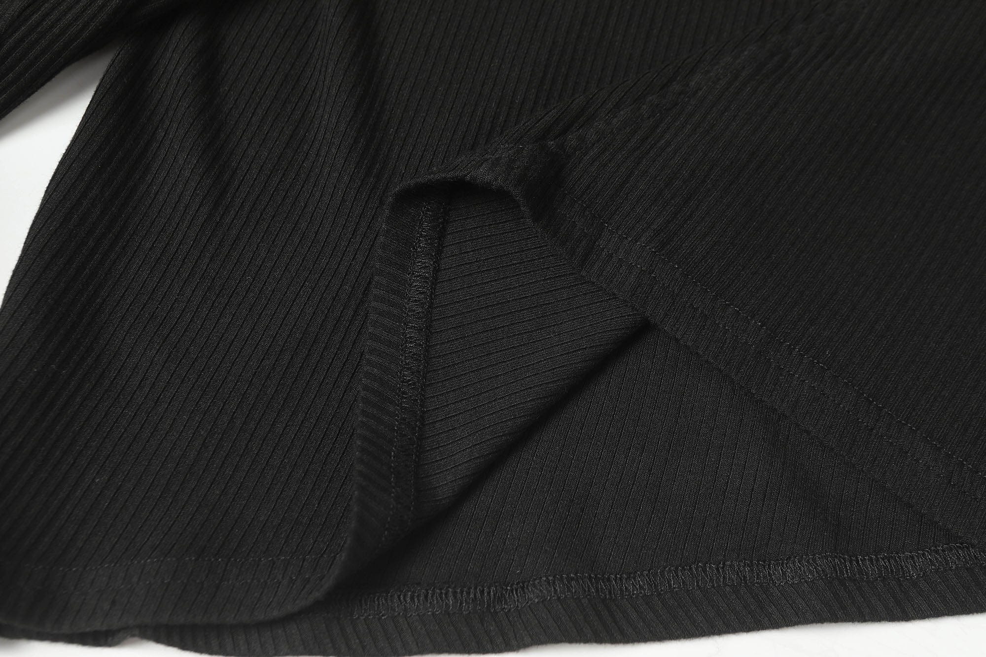 CLP Asymmetrical Spliced Slim Fit Long-Sleeve Tee