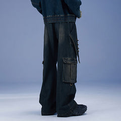 DND4DES Scimitar Rings Deconstructed Denim Cargo
