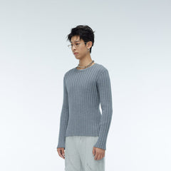 WHISTLEHUNTER Striped Logo Tag Slim-fit Sweater