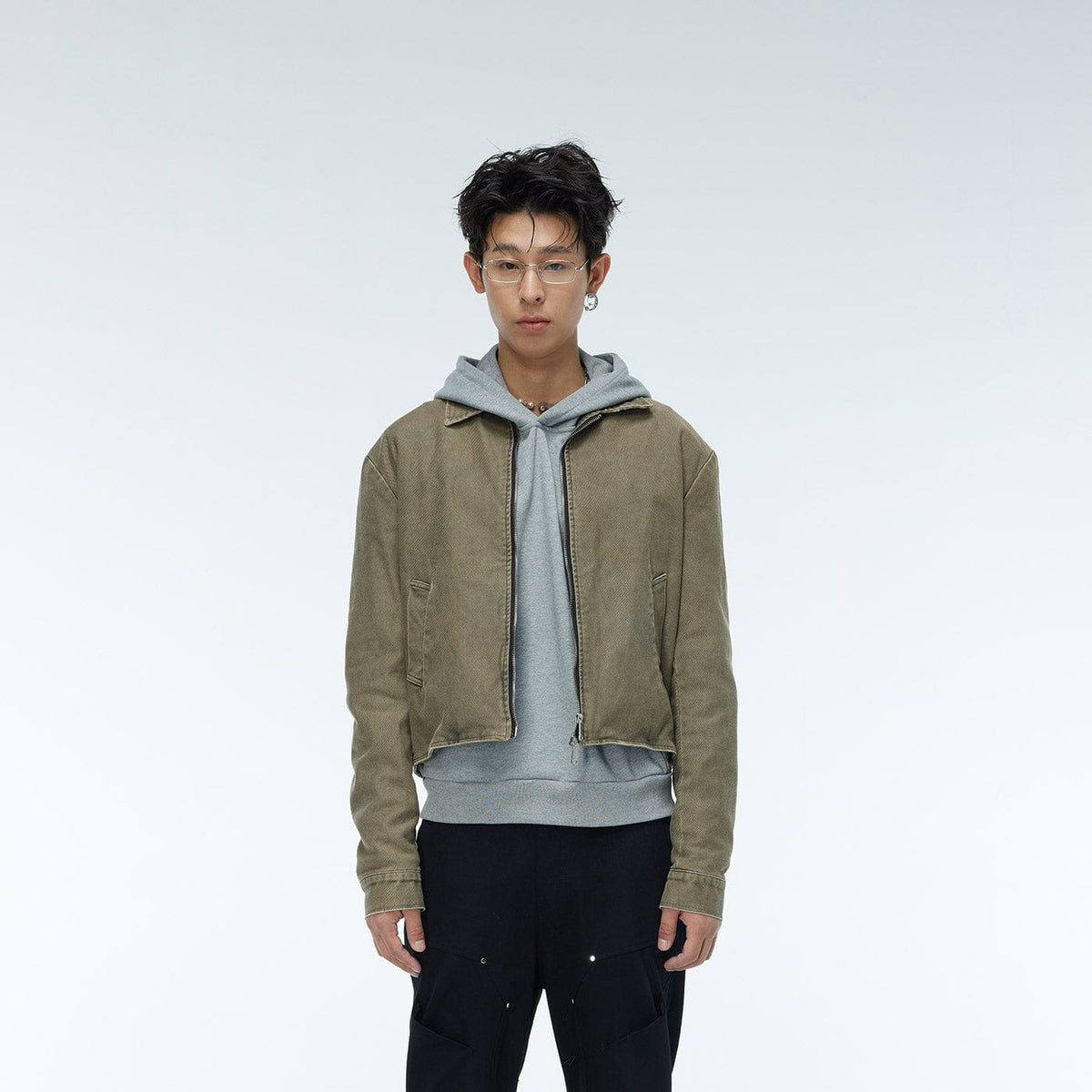 WHISTLEHUNTER Faded Cropped Jacket