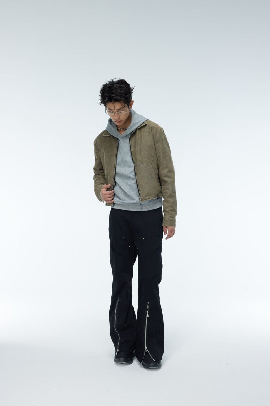 WHISTLEHUNTER Faded Cropped Jacket