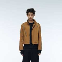 WHISTLEHUNTER Asymmetrical Zippers Jacket