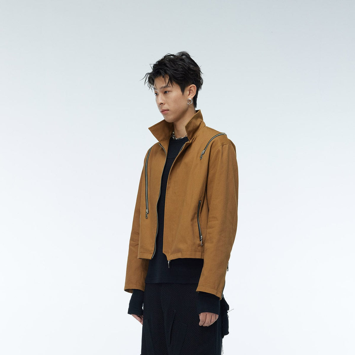 WHISTLEHUNTER Asymmetrical Zippers Jacket