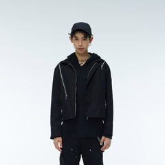 WHISTLEHUNTER Asymmetrical Zippers Jacket