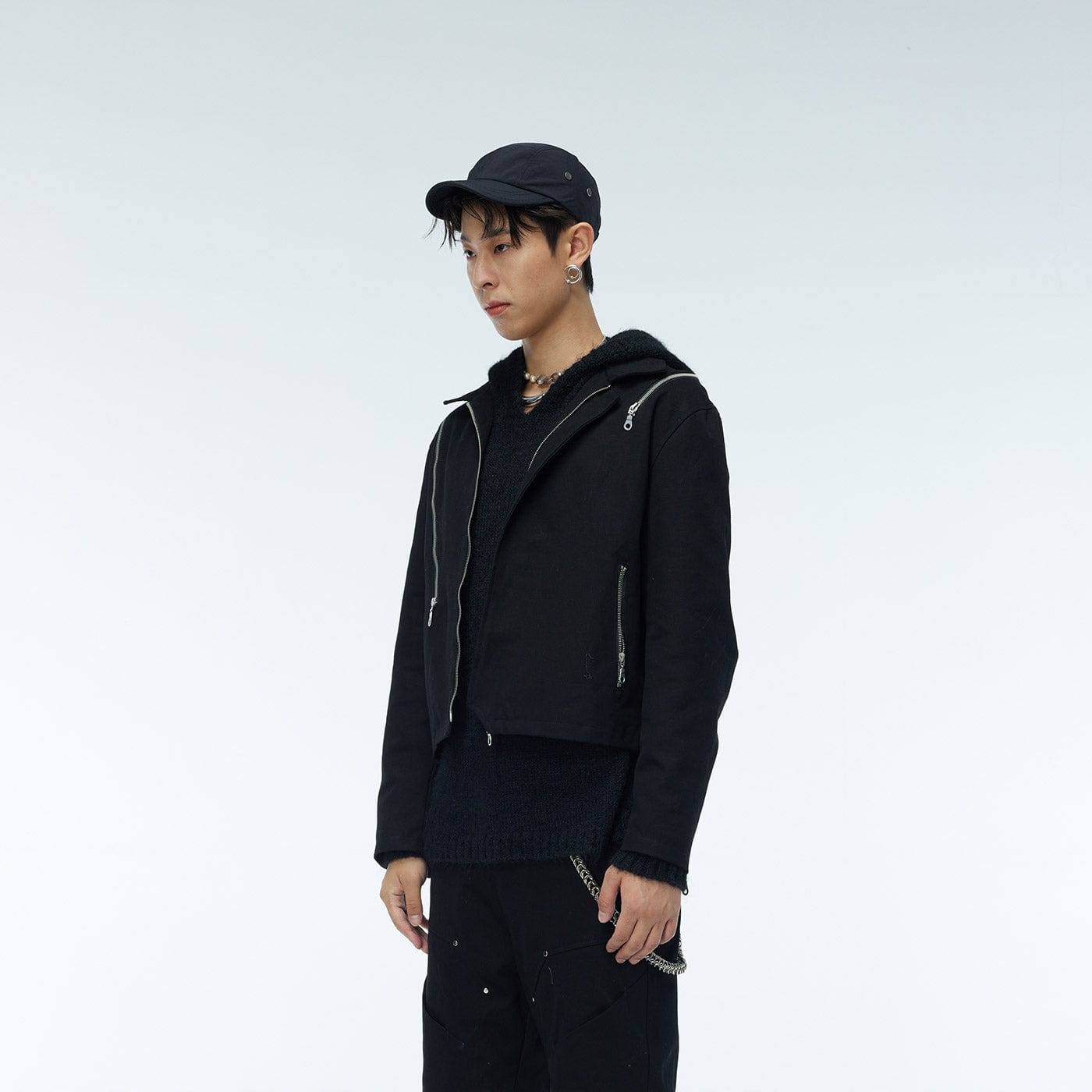WHISTLEHUNTER Asymmetrical Zippers Jacket