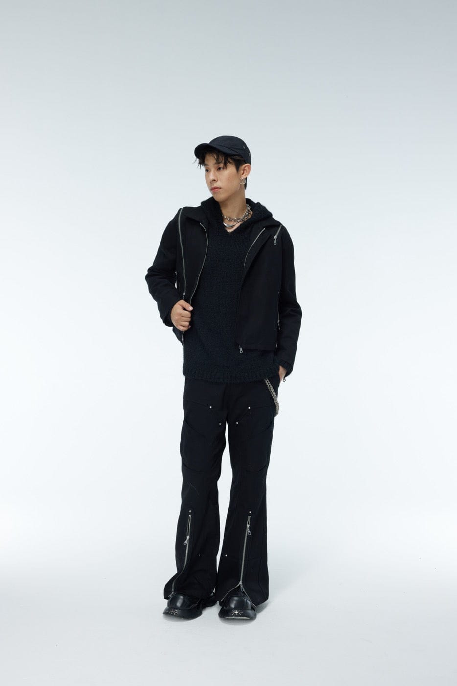 WHISTLEHUNTER Asymmetrical Zippers Jacket
