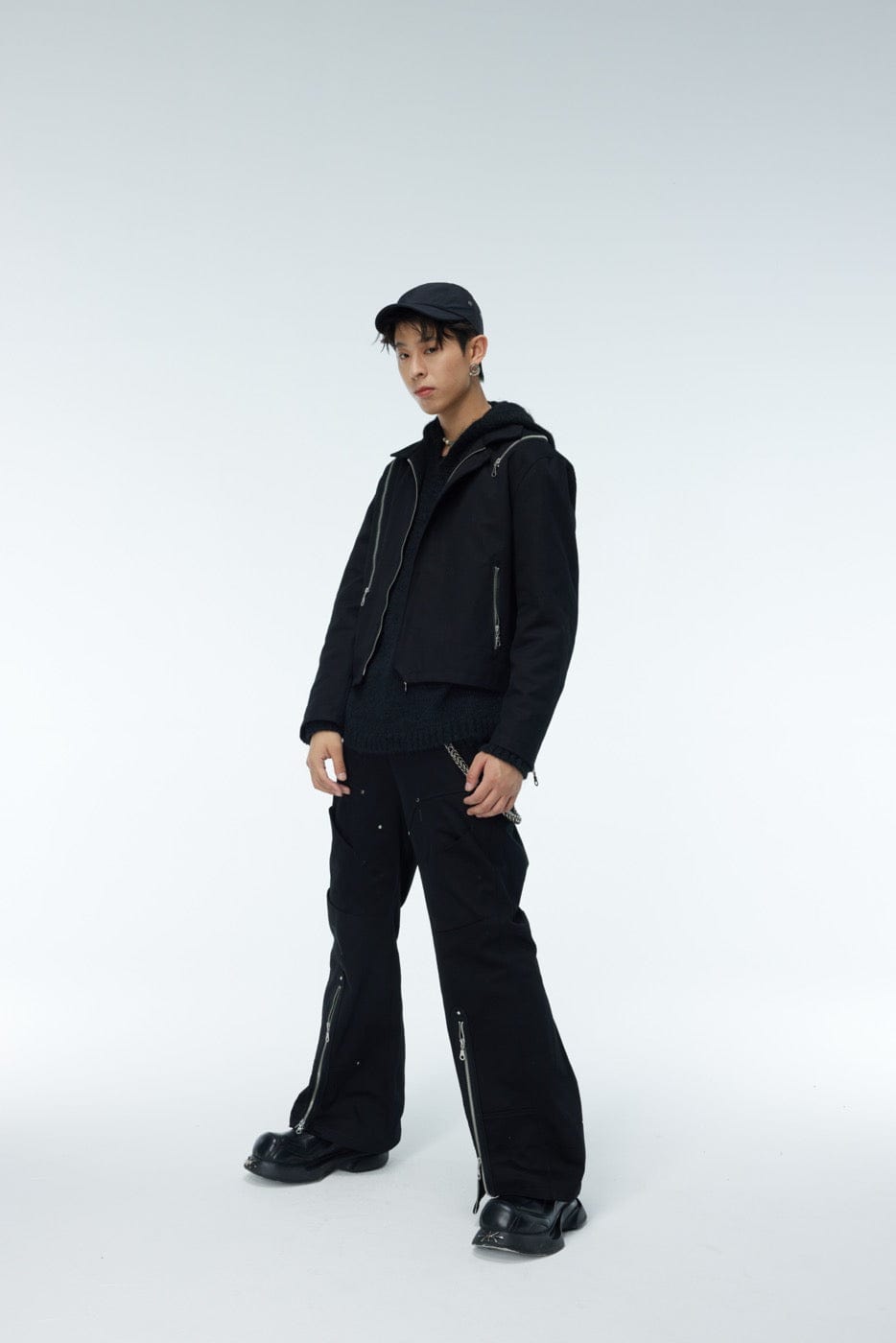 WHISTLEHUNTER Asymmetrical Zippers Jacket