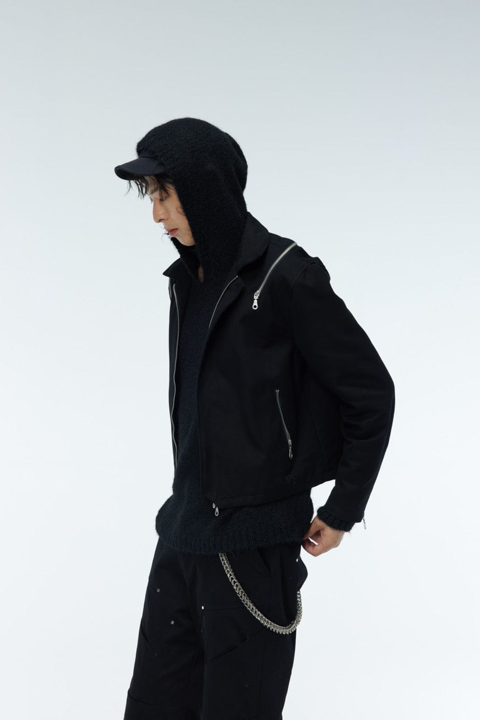 WHISTLEHUNTER Asymmetrical Zippers Jacket