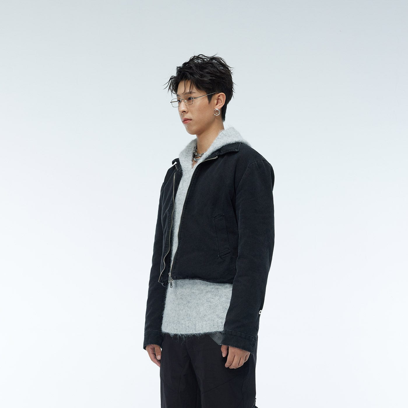 WHISTLEHUNTER Faded Cropped Jacket