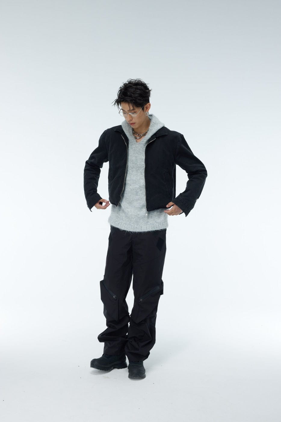 WHISTLEHUNTER Faded Cropped Jacket