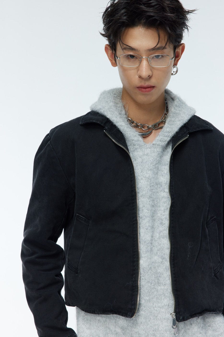 WHISTLEHUNTER Faded Cropped Jacket