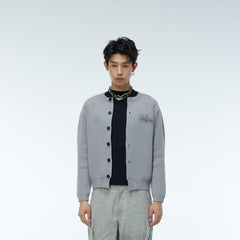 WHISTLEHUNTER Embroidered Logo Cardigan