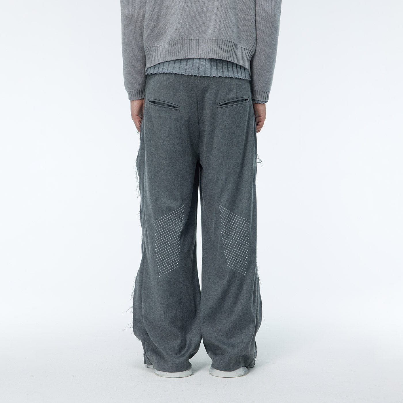 WHISTLEHUNTER Spliced Raw Edge Trousers