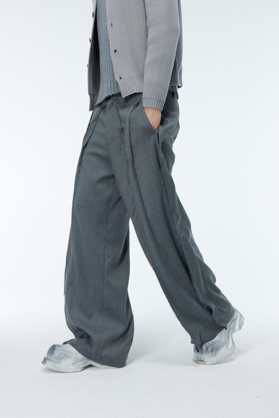 WHISTLEHUNTER Spliced Raw Edge Trousers