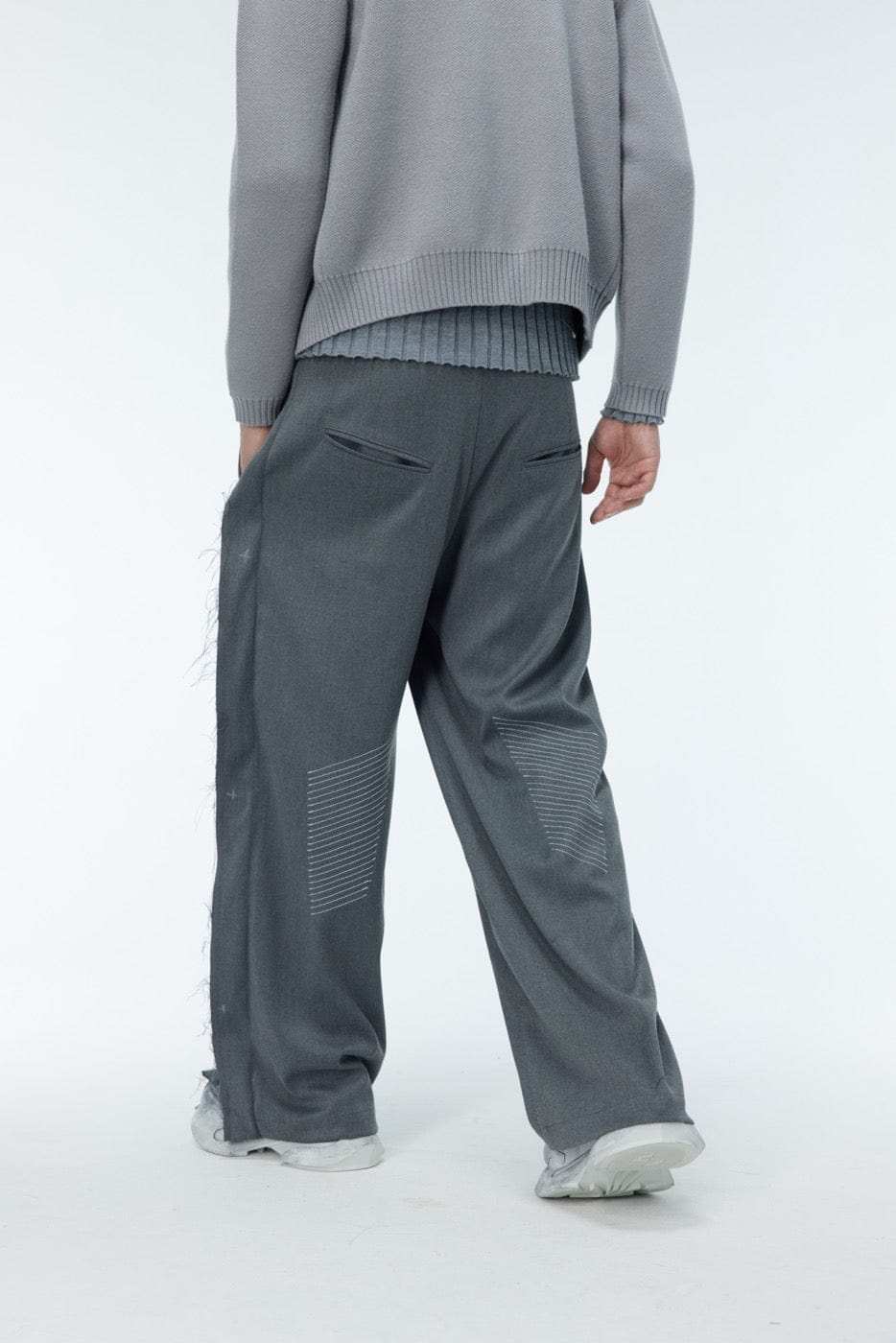 WHISTLEHUNTER Spliced Raw Edge Trousers