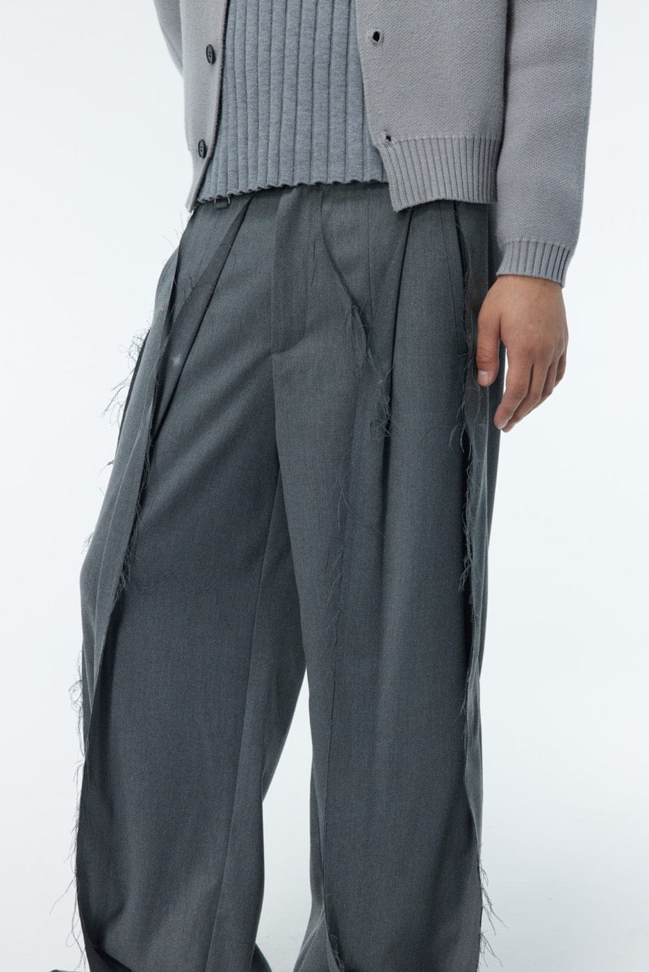 WHISTLEHUNTER Spliced Raw Edge Trousers