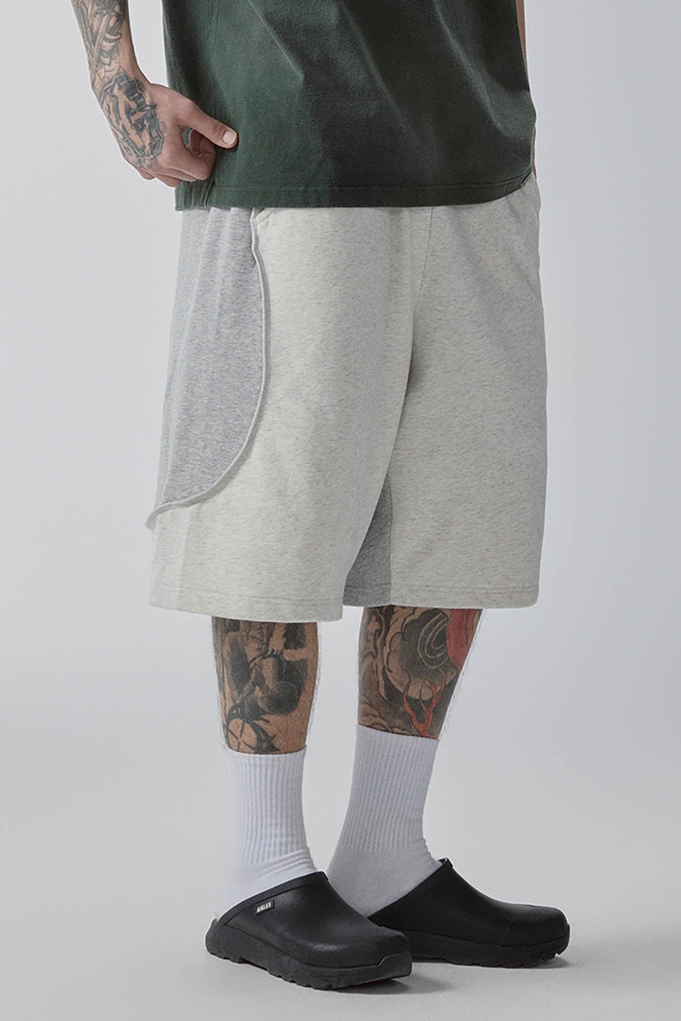 F2CE Curved Spliced Contrast Shorts