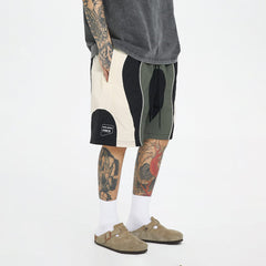 F2CE Spliced Color Block Logo Shorts