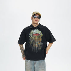F2CE Pretentious Graphics Polo T-Shirt