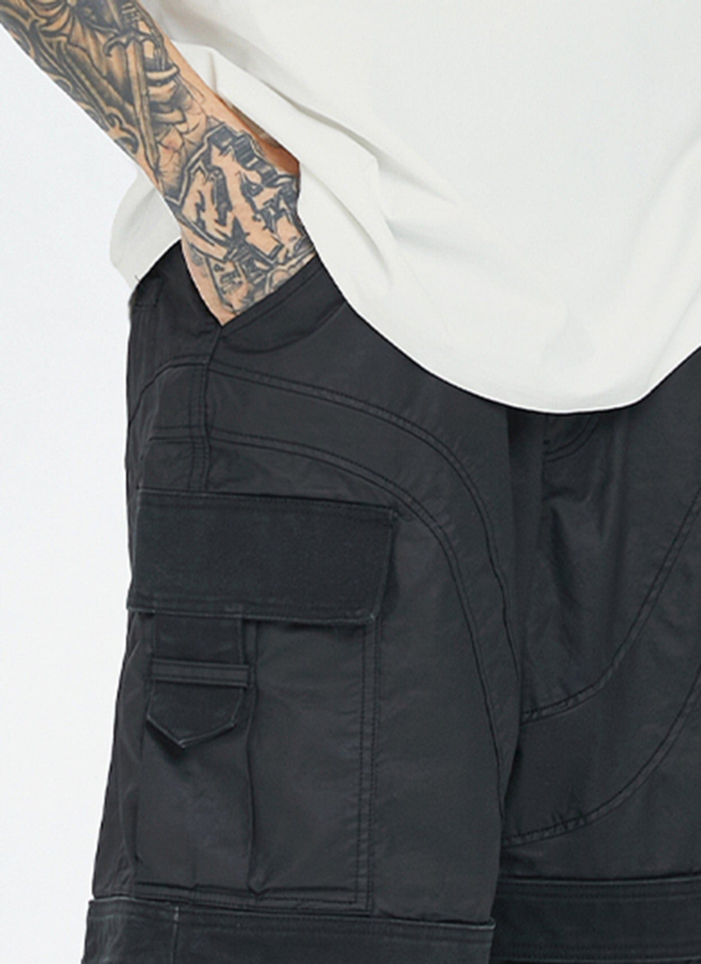 F2CE Spliced Big Pocket Waxed Shorts