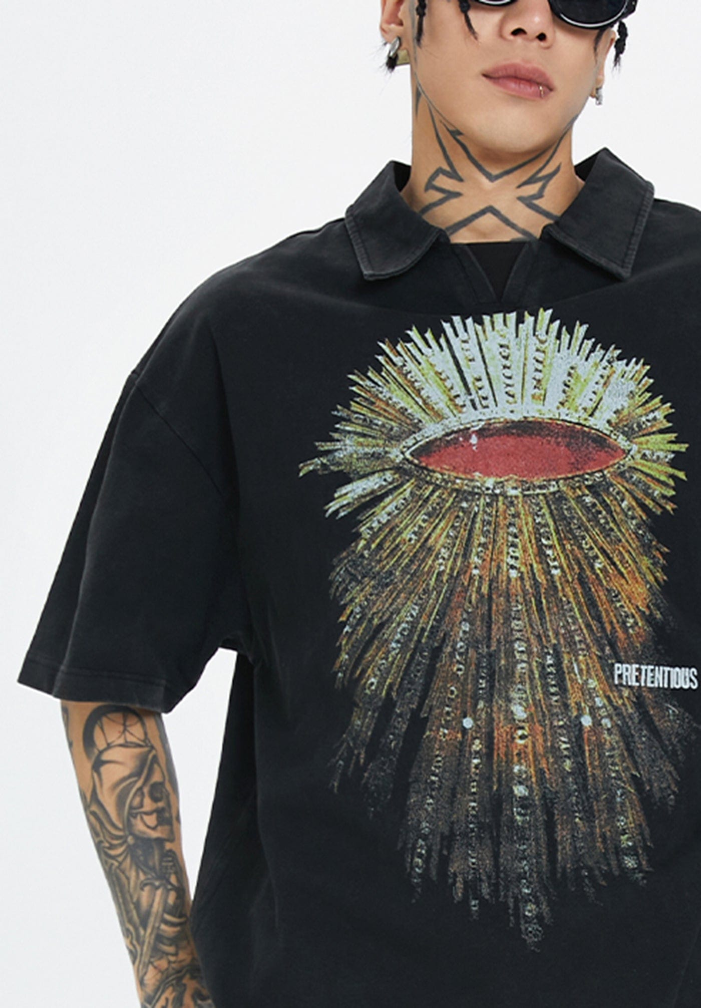 F2CE Pretentious Graphics Polo T-Shirt