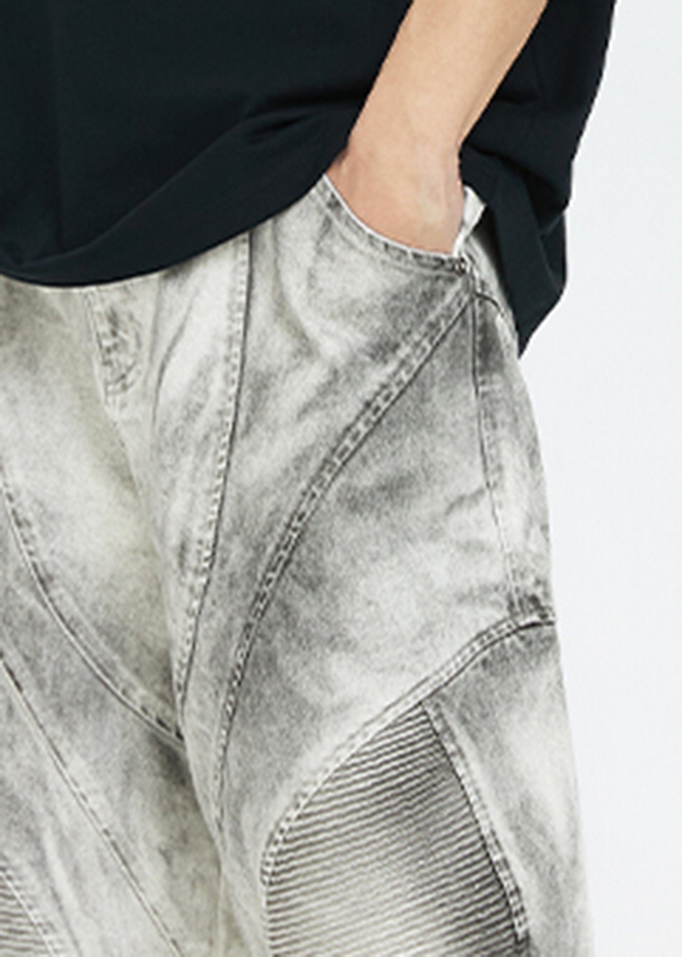 F2CE Distressed Detachable Parachute Pants