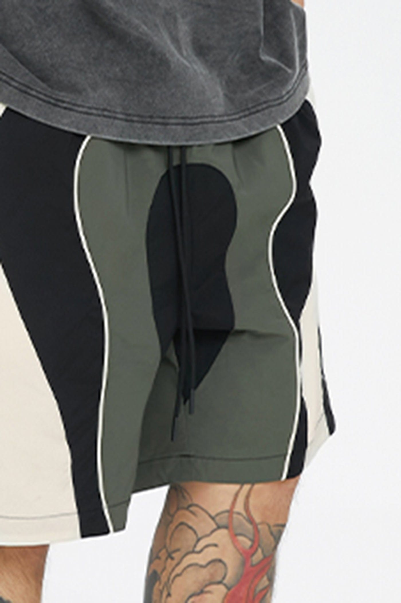 F2CE Spliced Color Block Logo Shorts