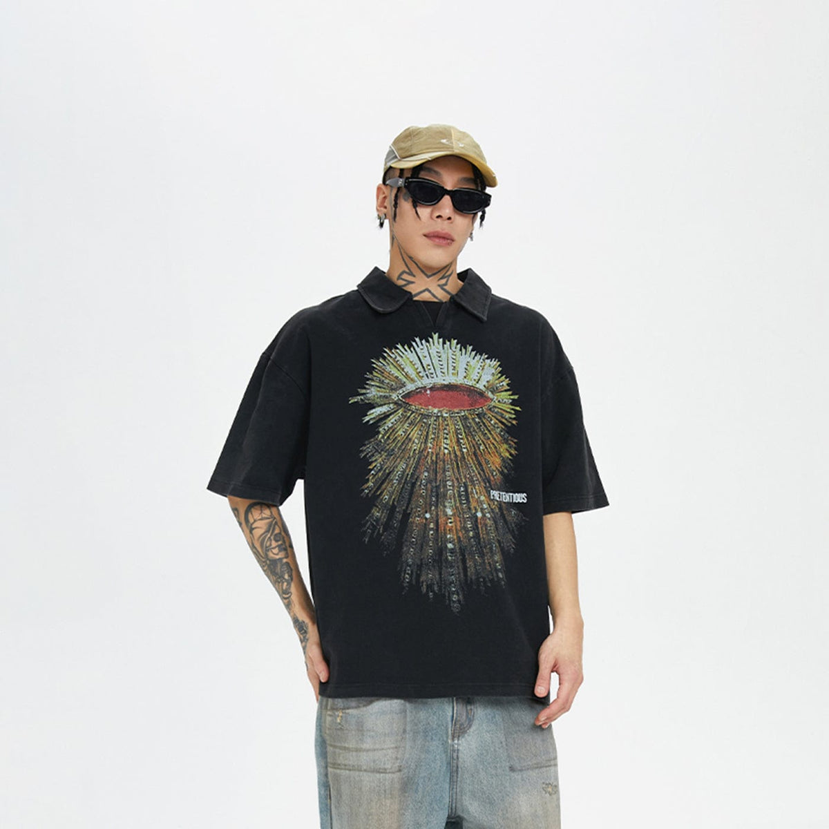 F2CE Pretentious Graphics Polo T-Shirt