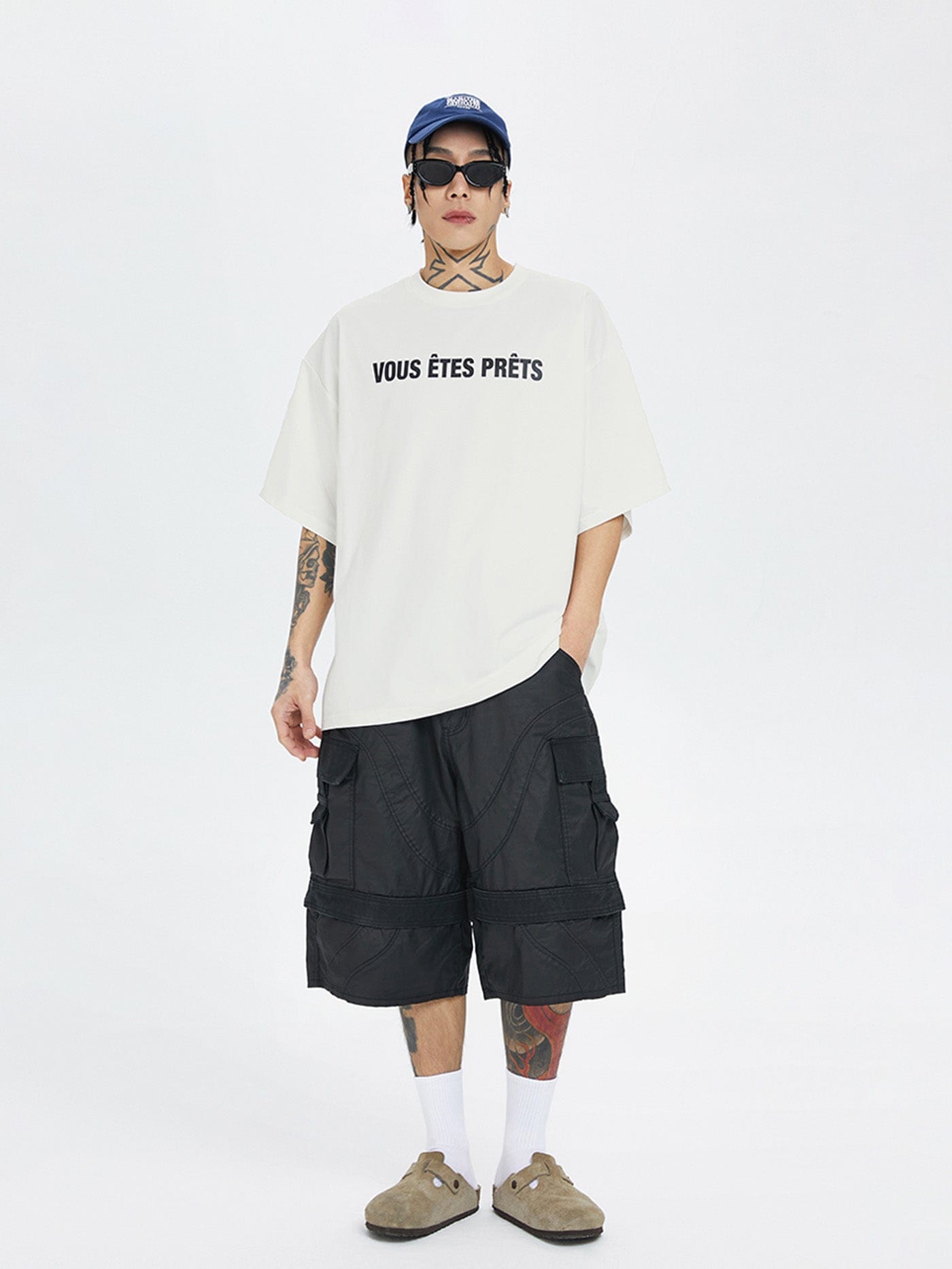 F2CE Spliced Big Pocket Waxed Shorts