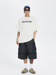 F2CE Spliced Big Pocket Waxed Shorts