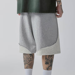 F2CE Curved Spliced Contrast Shorts