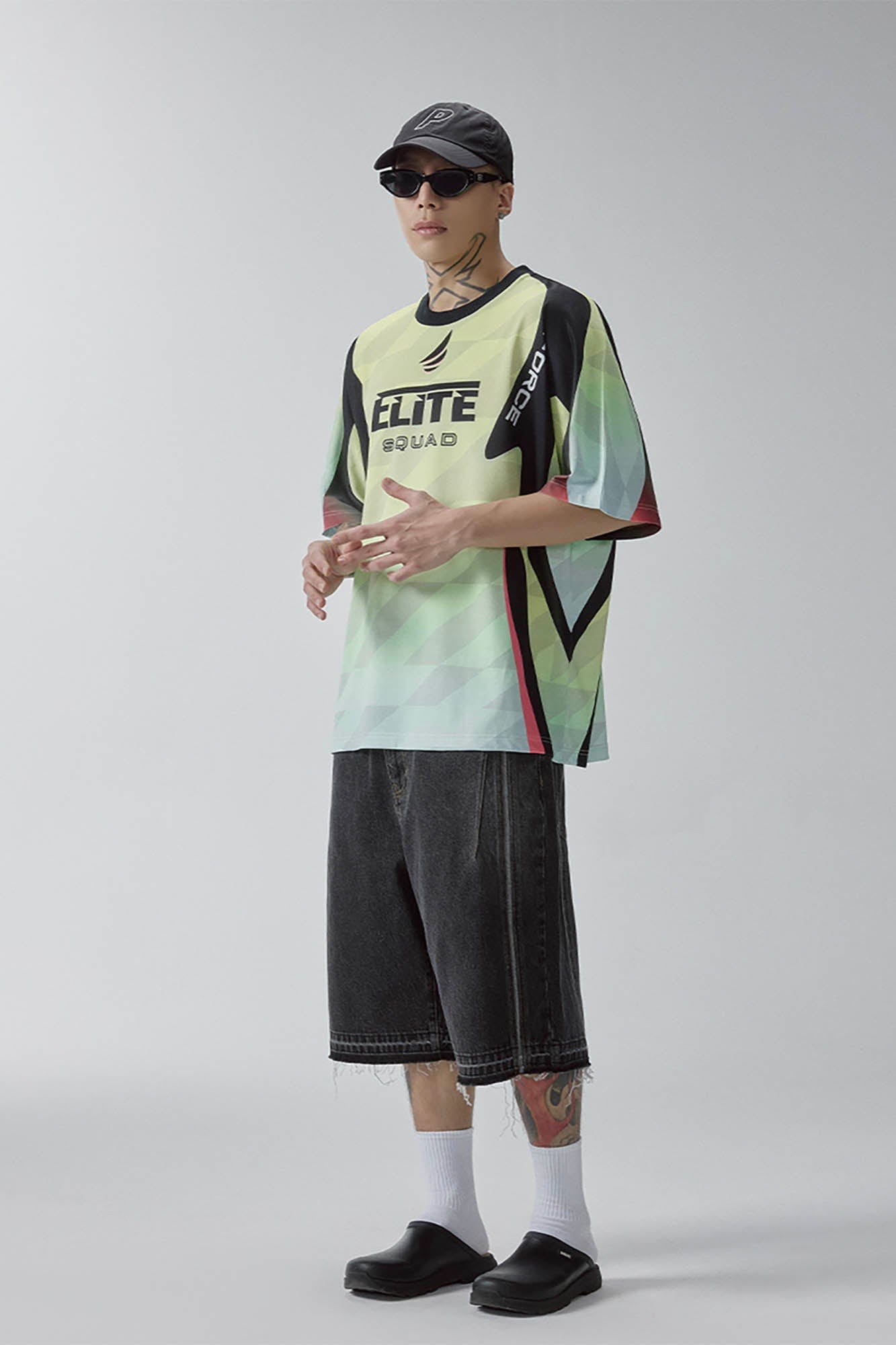 F2CE Contrast Spliced Quick-Dry Racing T-Shirt