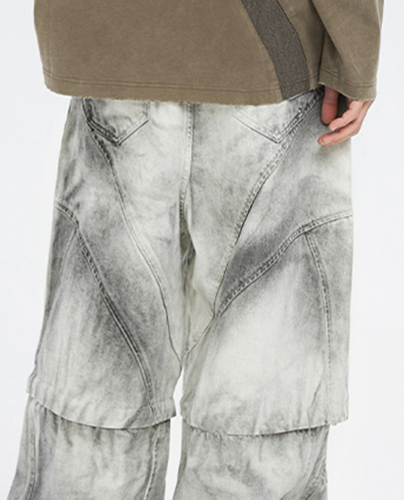 F2CE Distressed Detachable Parachute Pants