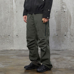 F2CE Deconstructed Crinkled Zipper Pants
