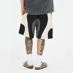 F2CE Spliced Color Block Logo Shorts