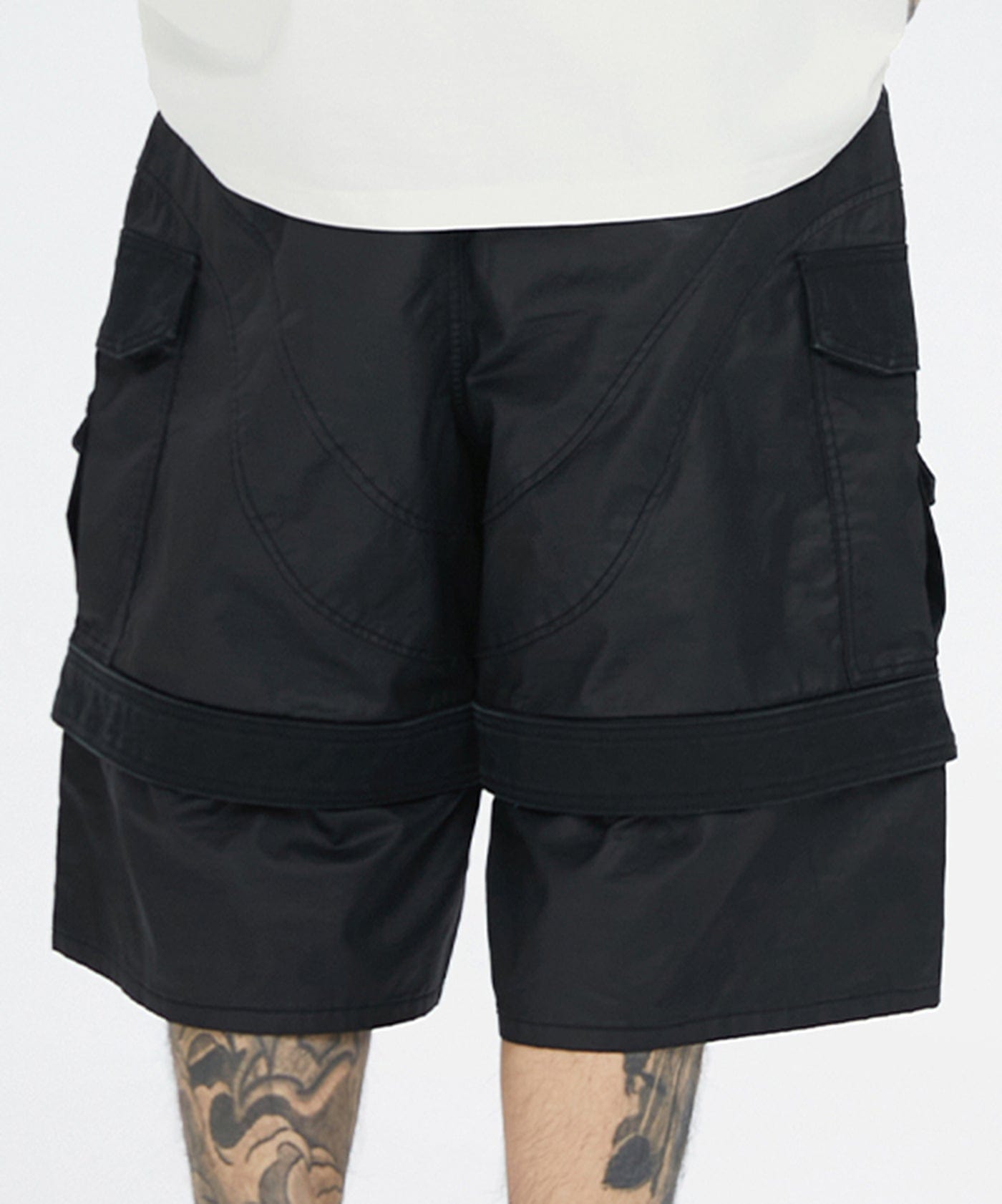 F2CE Spliced Big Pocket Waxed Shorts