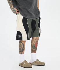 F2CE Spliced Color Block Logo Shorts