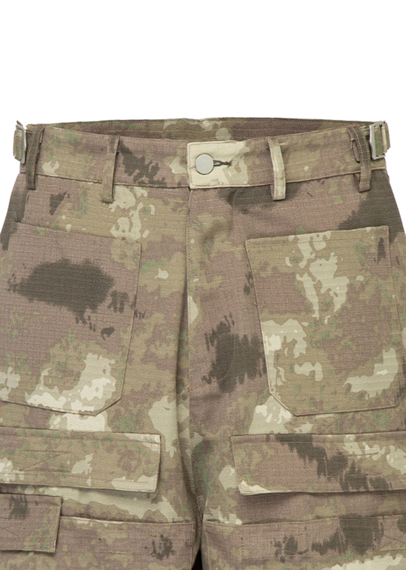 F2CE Retro Camo Multi Pocket Buckle Shorts